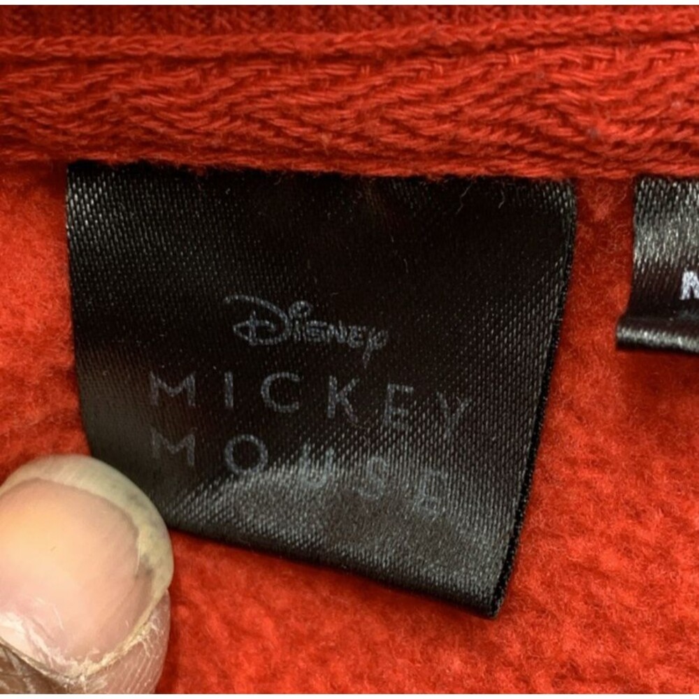 Walt Disney Mickey Mouse Graphic Crewneck Sweatshirt Long Sleeve Red Size Large - Picture 4 of 15